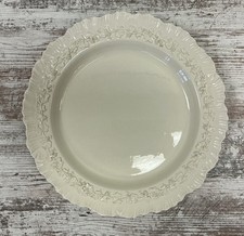 Wedgwood Crème On Crème 12.5” Wide Serving Platter Tray Circular Shape No Mark picture