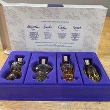 Vtg 1994 Avon Sentimental Treasures Fragrance Collection 4pc Mini Perfume Set picture