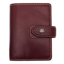 Filofax Malden 021734 Personal Organizer Mini Burgundy Leather Japan Authentic picture