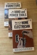 RARE Vintage 1960s  Home Repair Popular Science Skill Books Collection Lot of 3 picture
