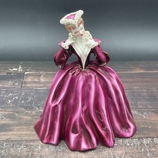 Florence Ceramics Pasadena “Eugenia” Figurine Vermouth Dress White & Gold 8.75