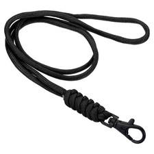 Neck Lanyard Badge Lanyards Long Strap ID Card Holder Keychains Black picture
