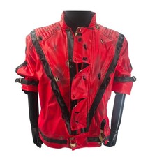 Kings Style Michael Thilliered Broken Leather Jacket Halloween Costume Christmas picture