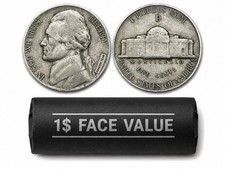 1942-1945 Jefferson War Nickels 35% Silver - $1 Face Value - 20 Coins picture