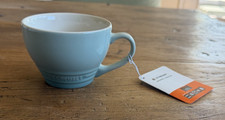 SALE Le Creuset Stoneware Giant Cappuccino Bistro Mug 14 oz Sage Green NEW picture
