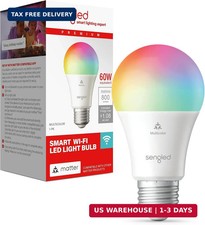Sengled Matter LED Smart Light Bulb (A19), Multicolor, Compatible with Alexa, 60 picture