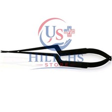 Kamiyama Style Micro Scissors 18cm For Neurosurgery Bayonet Handle Black picture
