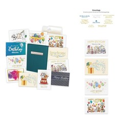 Gallery Collection Birthday Cards Assortment Box 35 Cards Foil Embossing picture
