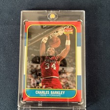 1986 Fleer Charles Barkley #7 (RC) Rookie HOF Legend 🔥 Iconic Set picture