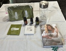 doTERRA Lot, 3 Oils 1 Wreath Ornament Diffuser 1 VMG Shaker 30 VMG+ Packets picture
