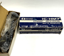 VINTAGE NOS ICOM IC-HM7 Hand Microphone Black Amateur Radio Made in Japan picture