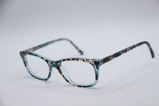 BEBE BB5145 400 BLUE FORAL AUTHENTIC EYEGLASSES 53-17 picture