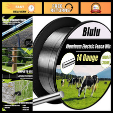 14 Gauge Aluminum Electric Fence Wire, High Conductivity, 1000 ft Roll, Durable picture