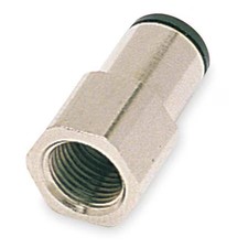 Legris 3014 56 14 Push-Fit Adapter Fitting, 1/4 In Tube Size, Brass, Silver, 10 picture