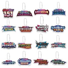 Anime PTCG Card Acrylic Keychain Full Series Keyring Phone Bag Charm Gift picture