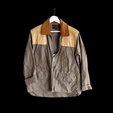 Vintage 10-X Hunting Jacket Sz 38 Brown Outdoor Pockets Sportsmen Distressed picture