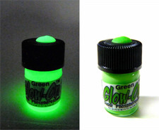 Glow-On GREEN Glow Paint For Gun Sights, Fishing Lures 2.3 ml  vial, Bright picture