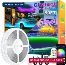Gliztech 50FT Led Boat Lights, Marine Pontoon Led Lights with App picture