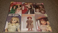 6 Vintage 1988-90 DOLL READER Collector's Guide To Dolls & Miniatures Magazines picture