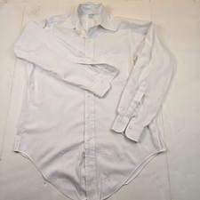 Vintage Made in USA Brooks Brothers Makers White Dress Shirt 14.5-2 picture