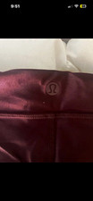 lululemon Women’s Purple Solid Biker Shorts Athletic Fit Stretch Yoga size 0 picture