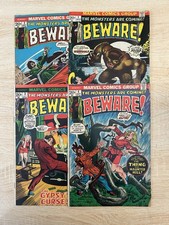1973 Marvel Horror Comics: The Monsters Are Coming BEWARE #1 2 3 4 Lower Grade picture