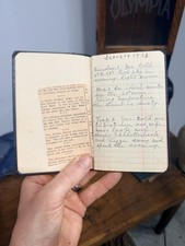 1932 Personal Handwritten Wife's Diary Ligonier Indiana Vintage Antique book picture