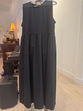 Eileen Fisher sleeveless black dress Size L, ex condition, 100% organic cotton picture
