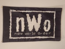 NWO New World Order Wrestling 3x5' Flag Banner Wrestle Black White picture