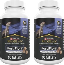 2 x Purina Pro Plan FortiFlora Probiotic Supplements for Dogs (180Tabs) Exp 2027 picture