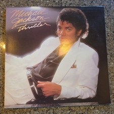 Michael Jackson Thriller Vinyl LP Vintage 1982 Original US Press w/ Lyric Sleeve picture
