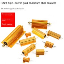 Rx24 Golden Aluminum Resistor Discharge Decoding Resistor 25w50w100w200w300w500w picture