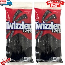 Twizzlers Black Licorice Twists 5oz American Candy Chewy Sweets 5oz (Pack of 2) picture