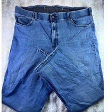 Lee Extreme Motion MVP Mens Jeans 46x32 Blue Straight Leg Stretch A28 picture