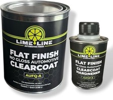 LiME LiNE Automotive Flat/Satin Clear Coat  2k Top Coat + Hardner - 1.25 Quart picture