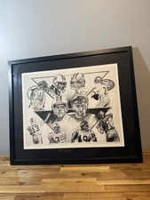 William Lopa Jr 99 Poster Art Hand Drawn Numbered 42/1000 Marino Montana SF Pitt picture