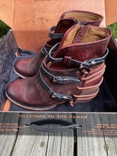 New in Box Freebird Leather Boots Crue Wine Women’s 10 picture