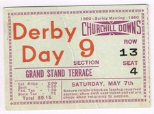 1960 Kentucky Derby Ticket Venetian Way Winner picture