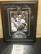 Sidney Crosby Penguins Autographed Framed 