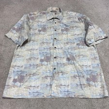 Campia Moda Button Down Shirt Men’s Multicolored Short Sleeve Size XL picture