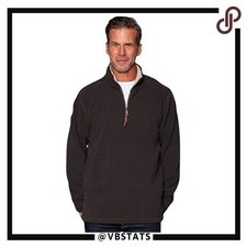 True Grit 1/2 Zip Sueded Soft Sherpa Midnight Jacket in Size Medium picture