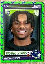 Malik Nabers 2024 Score Halloween Rising Stars Green Bats #37 New York Giants RC picture