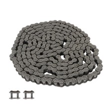 #40 Roller Chain 10 Feet With 2 Connecting Links Carbon Steel  Pitch Size 0.500