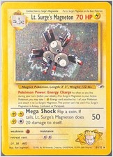 Lt. Surge's Magneton 8/132 Gym Heroes Unlimited Holofoil MP or Better picture