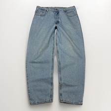 Vintage 1998 Levis 570 Baggy Fit Jeans Mens 38x32 USA Made Light Wash Denim picture