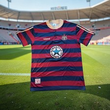 Newcastle United 1995 1996 Away Shirt Adidas Vintage Reissue Jersey L NEW picture