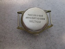 WWII WALTHAM FSSC-88-W-800 US NAVY WATCH CASE (CASE W/DUST COVER+CROWN ONLY) WW2 picture