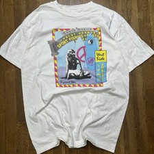 Vintage 1992 Anti War Ghanddi Surfing T Shirt Wipeout Wars Single Stitch XL picture