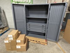 Durham Heavy Duty Storage Cabinet w/ Bins 4-Drawer 72 x 48 x 24 SCRATCH N DENT picture