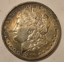1896-O Morgan Silver Dollar Fine/Very Fine Condition Raw Coin picture